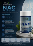 3 Suplementos NAC Acetilcisteína 3x60 Cápsulas Antioxidante Pulmões