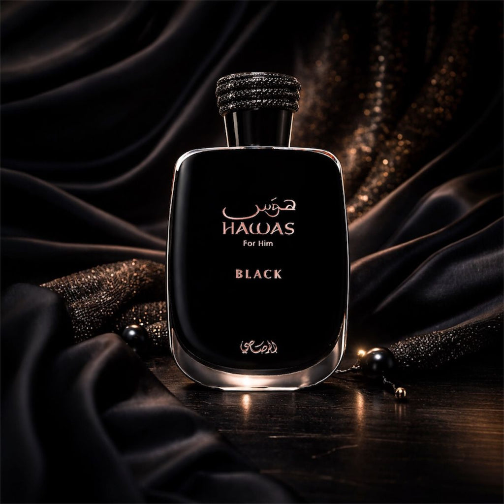 Hawas Black Eau de Parfum 100ml Intenso Marcante Alta Fixação