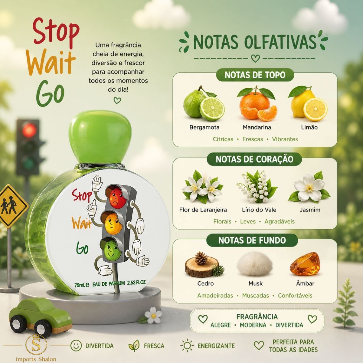 Stop Wait Go Lattafa Pride Perfume Infantil Suave 75ml
