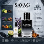 Mini Perfume Savag Pour Homme 10ml Aroma Masculino Marcante