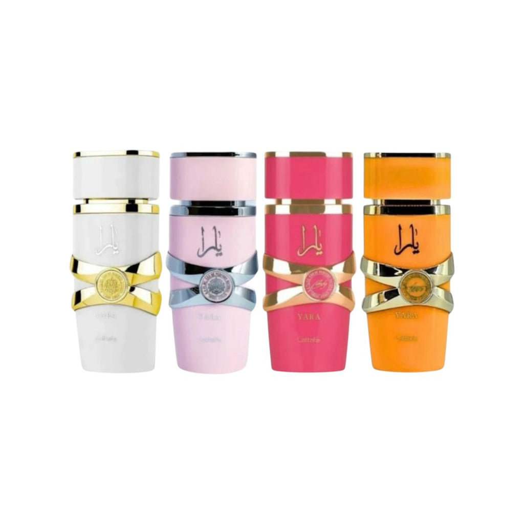My Yara Collection Lattafa Kit 4 Perfumes Árabes 25ml