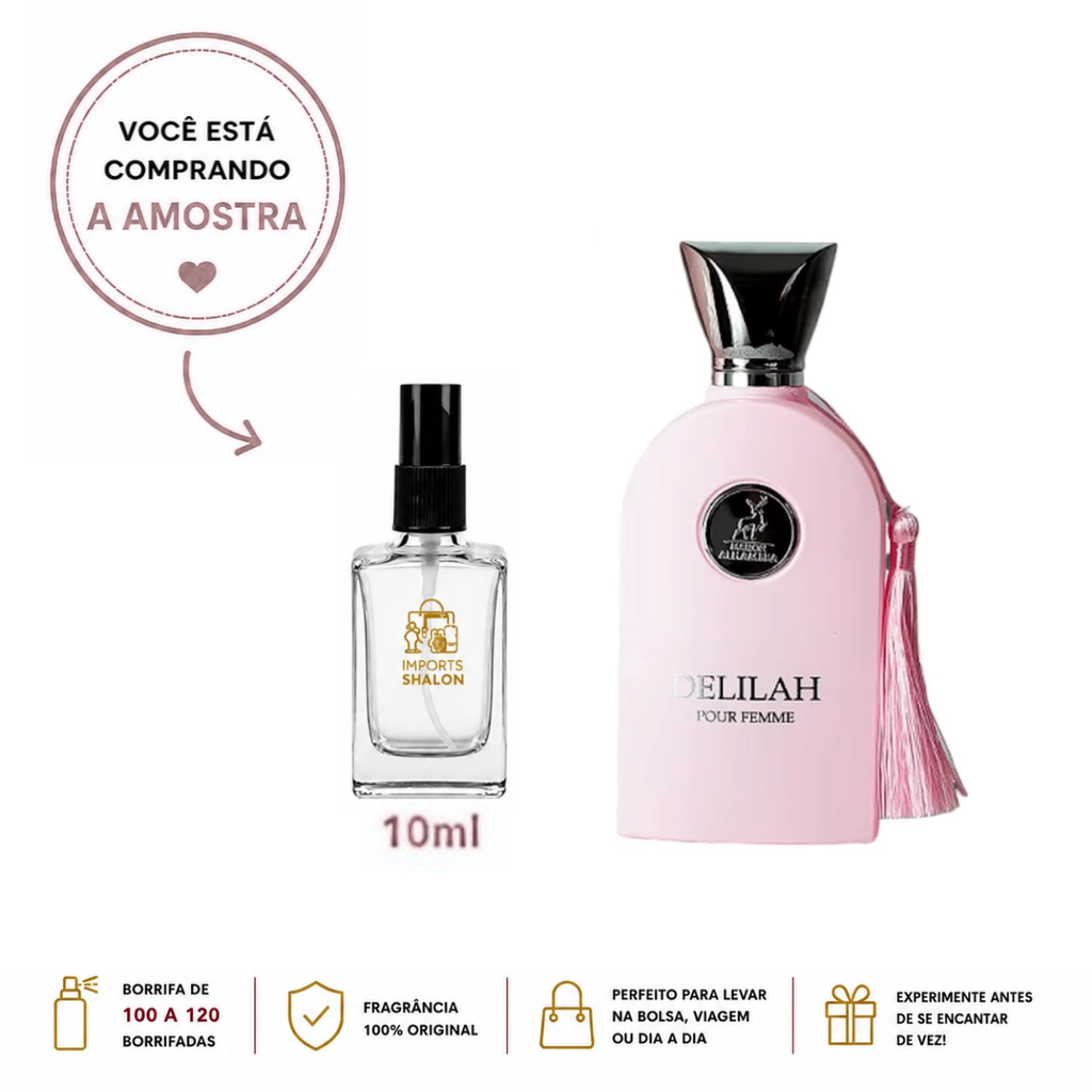 Mini Perfume Delilah Pour Femme 10ml Aroma Floral Sofisticado