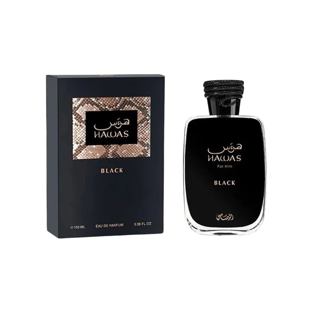 Hawas Black Eau de Parfum 100ml Intenso Marcante Alta Fixação