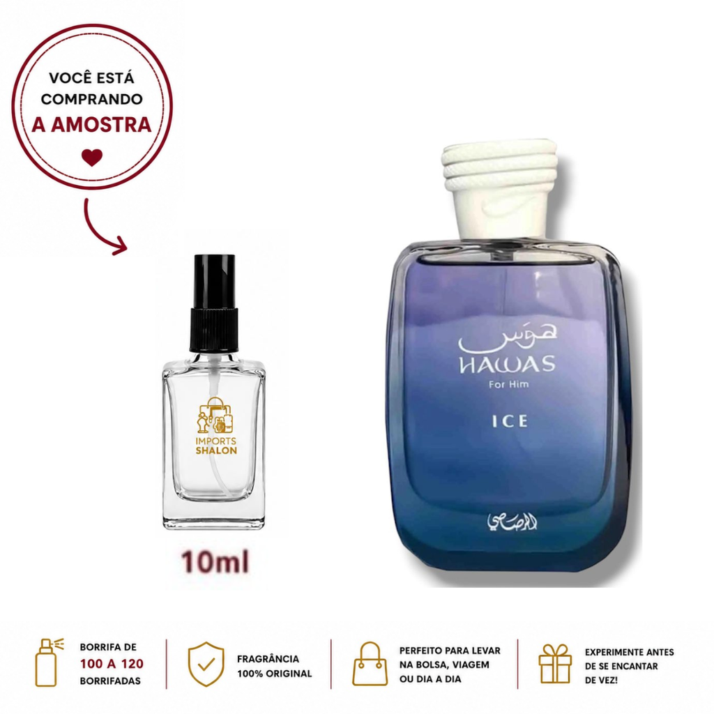 Hawas Ice 10ml Frescor Extremo de Presença Marcante