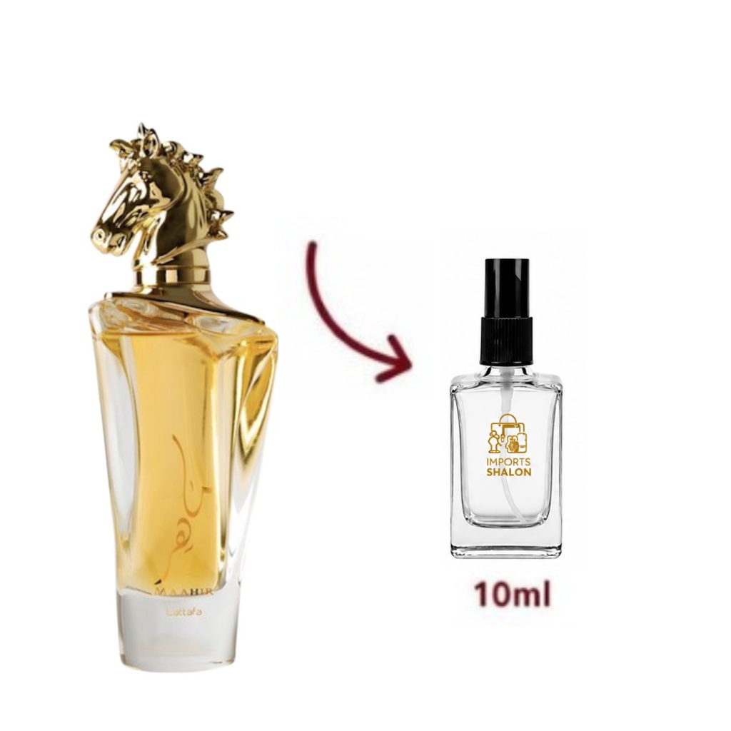 Maahir Gold 10ml Fragrância Árabe Luxuosa Alta Fixação Marcante