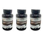 3 Suplementos Maca Peruana Negra Fórmula Premium Alta Potência 120 Caps