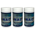 3 Suplementos NAC Acetilcisteína 3x60 Cápsulas Antioxidante Pulmões