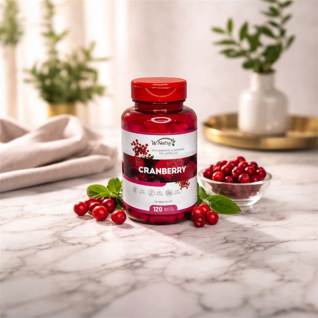 Suplemento Cranberry 120 Cápsulas Saúde Urinária Antioxidante