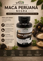 3 Suplementos Maca Peruana Negra Fórmula Premium Alta Potência 120 Caps