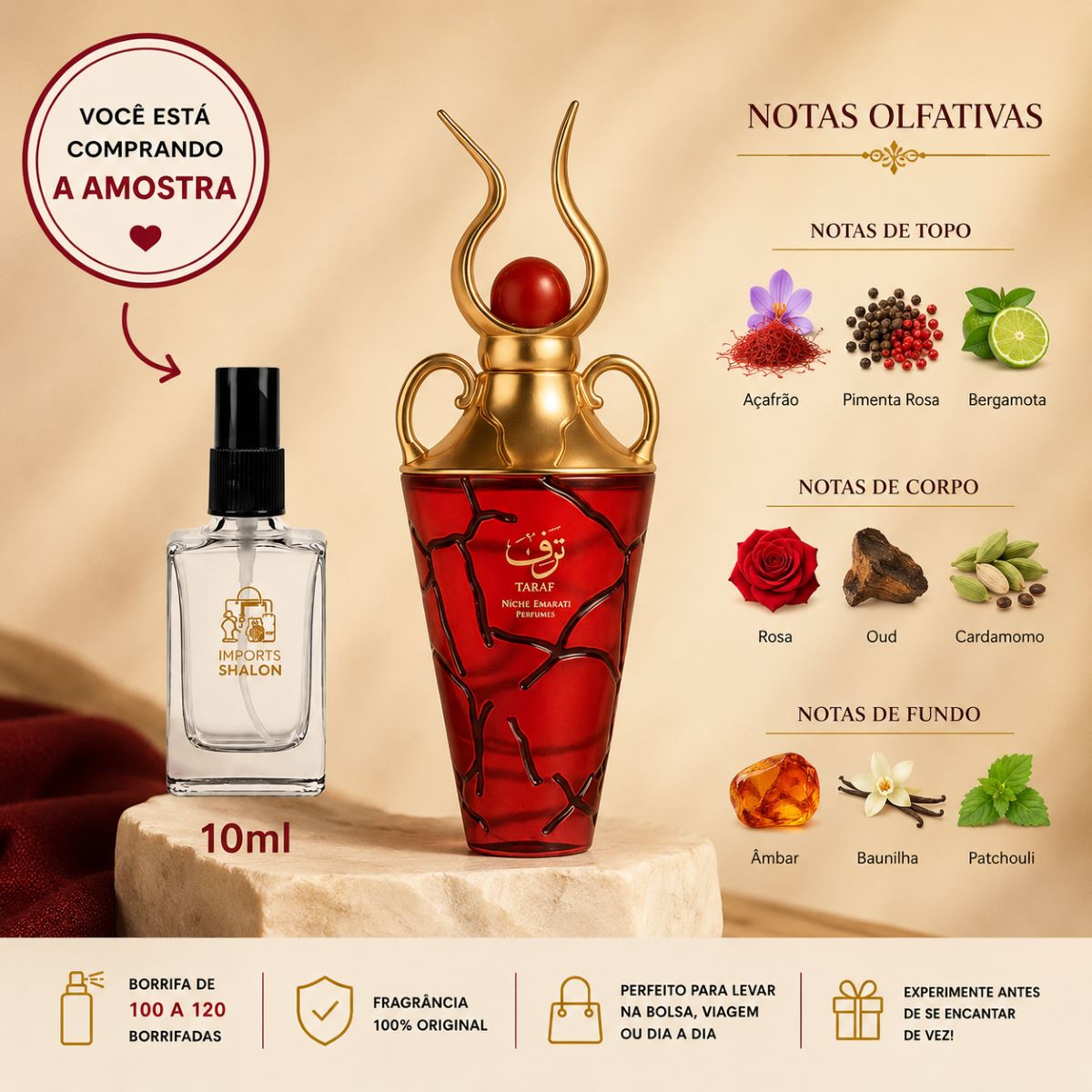 Taraf Red 10ml Luxo Intenso de Presença Magnífica