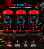 Kit De 3 Suplementos Testo Max 3x30 Caps Energia Máxima E Alta Performance
