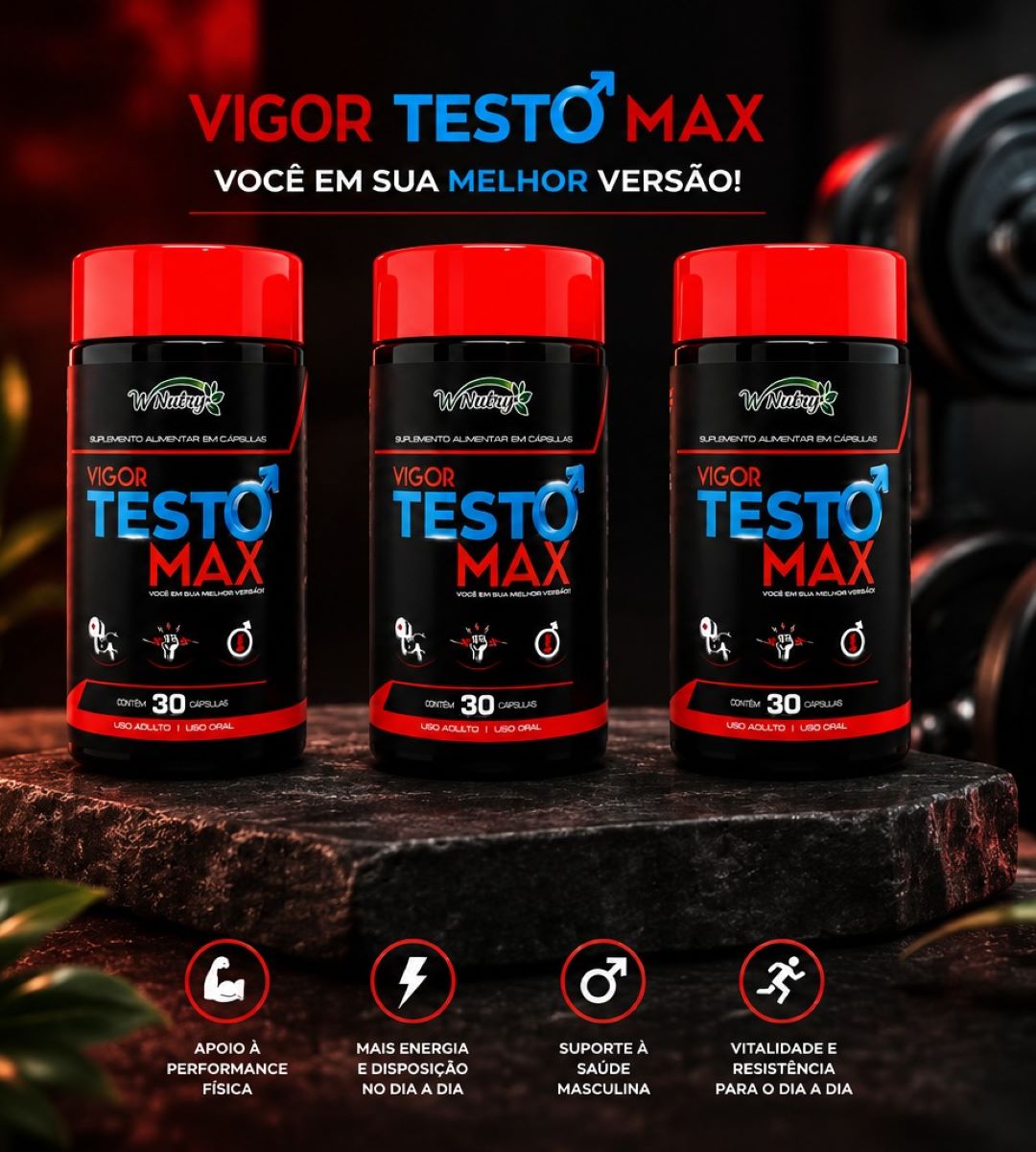 Kit De 3 Suplementos Testo Max 3x30 Caps Energia Máxima E Alta Performance