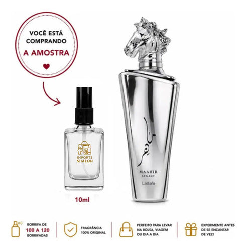 Perfume Maahir Legacy 10ml Lattafa Elegância Que Se Destaca