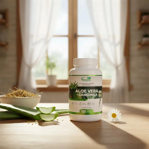 Kit Com 3 Suplementos Aloe Vera + Camomila 120 Caps Cada Ysawit