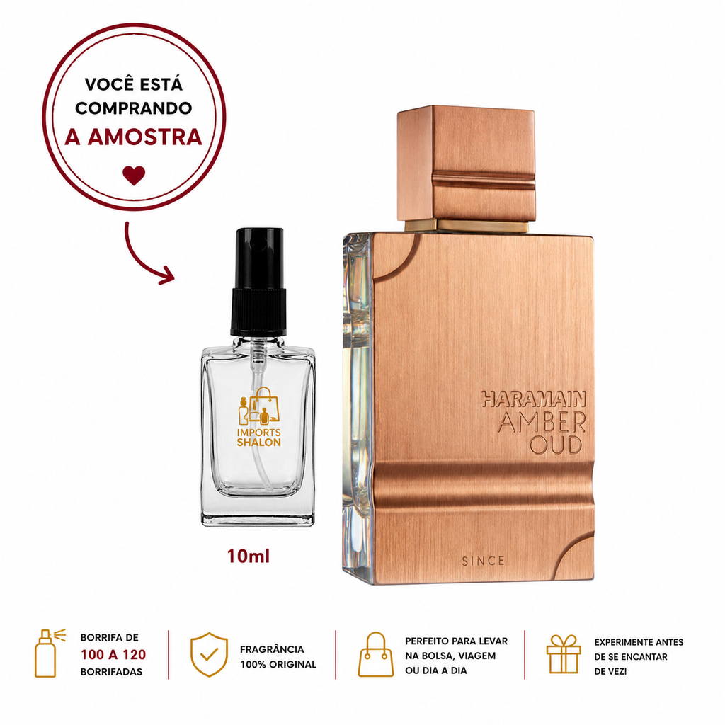 Haramain Amber Oud 10ml Fragrância Exclusiva Alto Padrão