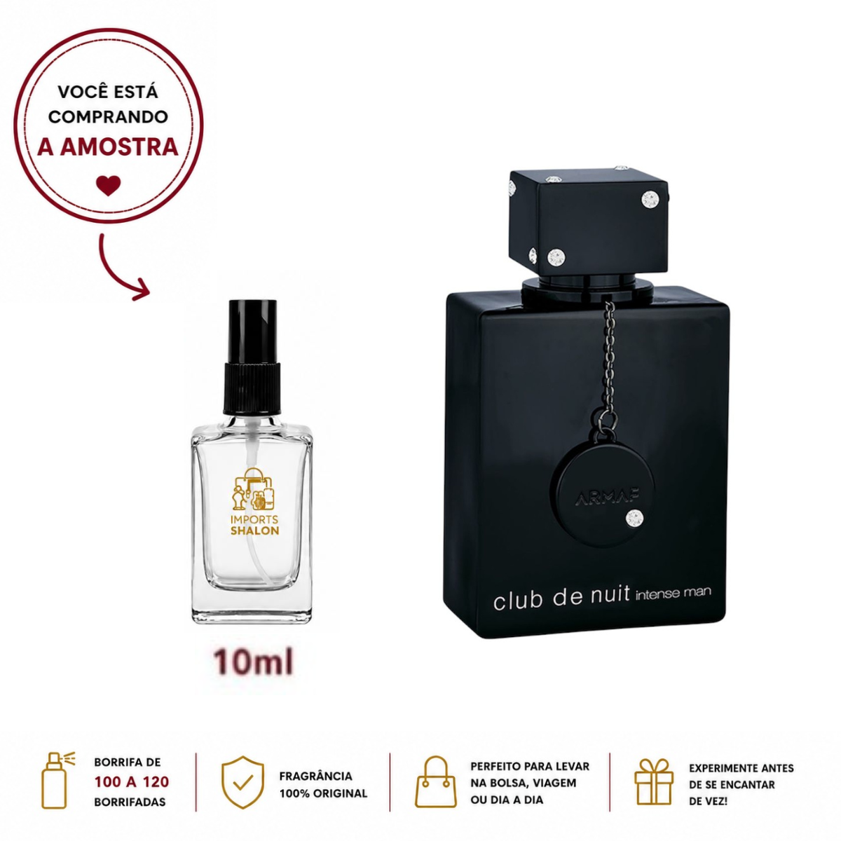 Kit Masculino 3 Mini Perfumes 10ml Asad Black Salvo Intense