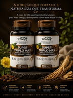 Kit De 2 Suplementos Super Triplo Max Fórmula Extrema Alta Potência