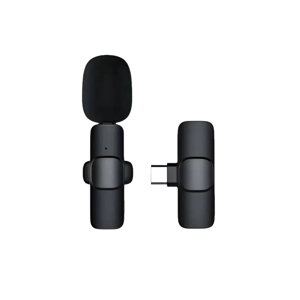 Microfone Lapela Sem Fio K8 USB Tipo C Para Gravações