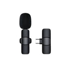 Microfone Lapela Sem Fio K8 USB Tipo C Para Gravações