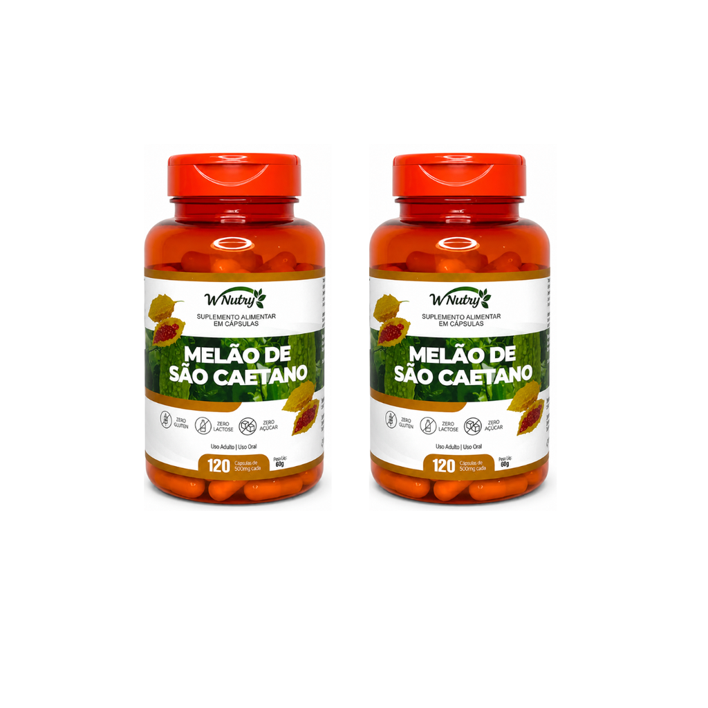 Kit De 2 Suplementos Melão De São Caetano 2x120 Cápsulas