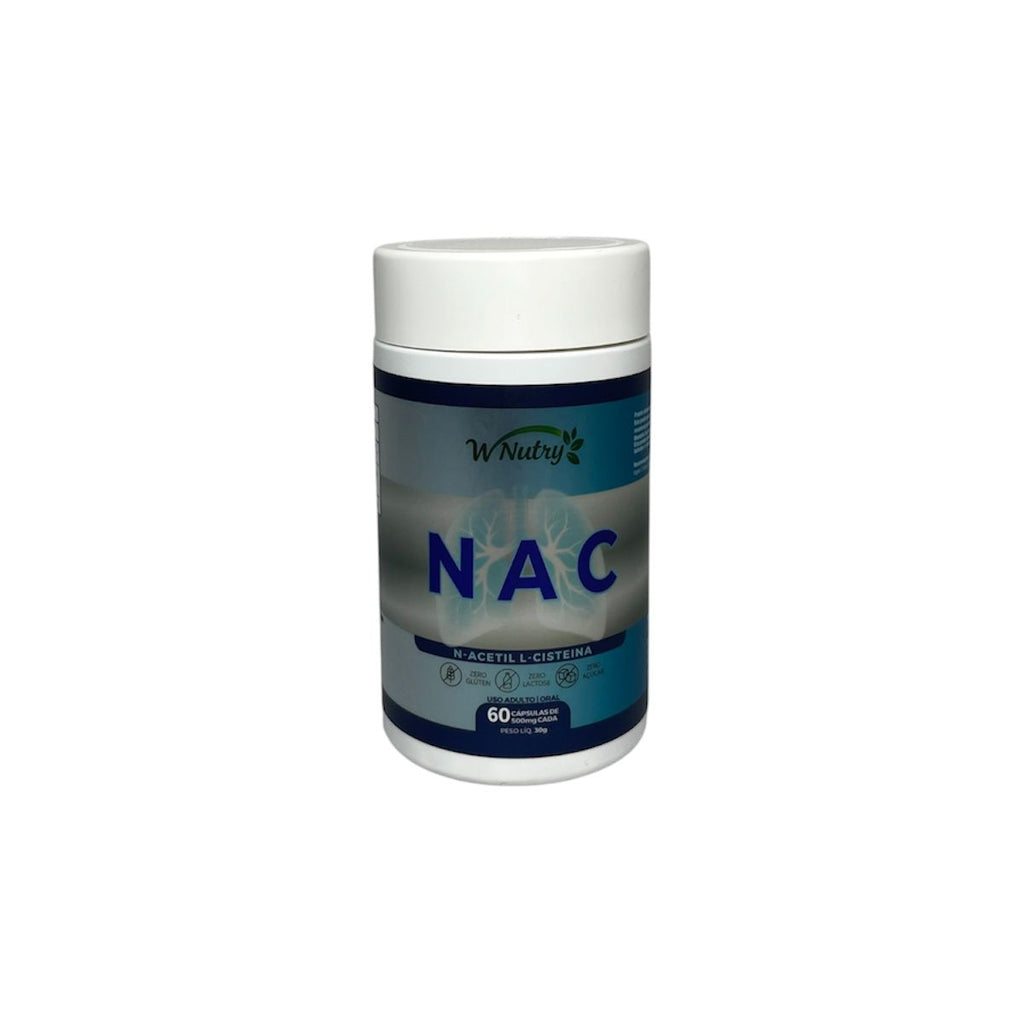 Suplemento NAC Acetilcisteína 60 Cápsulas Antioxidante Pulmões