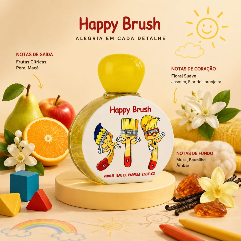 Happy Brush 75ml Perfume Infantil Aroma Delicado