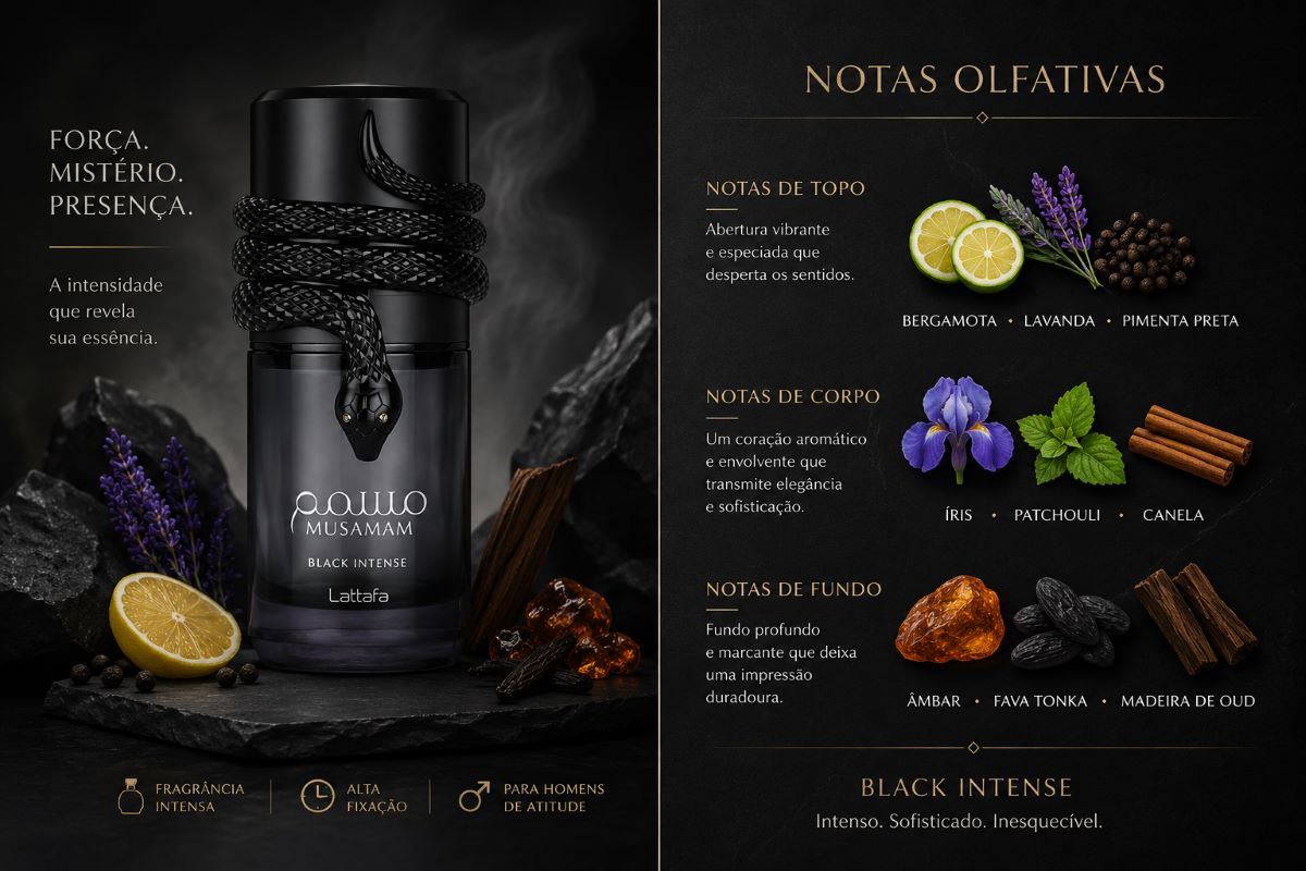 Kit Casal Musamam Black + Musamam White Perfumes Árabes Luxo