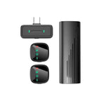 Microfone De Lapela Sem Fio Para Vídeos Com Estojo USB-C