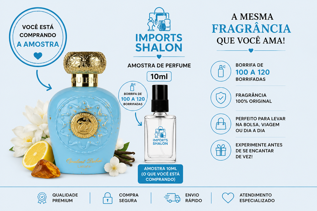 Mini Perfume Opulent Dubai 10ml Aroma Oriental Marcante