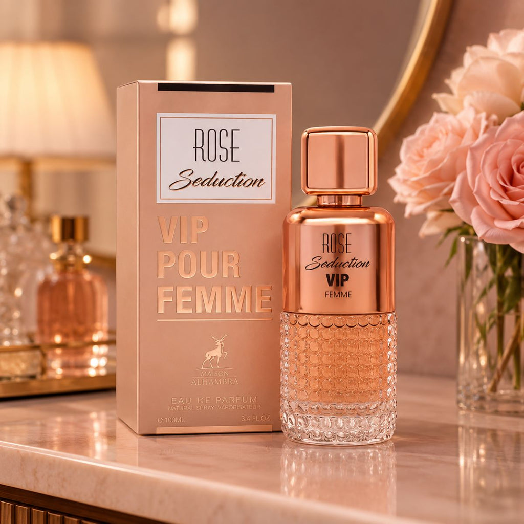 Rose Seduction Vip Pour Femme 100ml Perfume Feminino Elegante