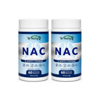 2 Suplementos NAC Acetilcisteína 2x60 Cápsulas Antioxidante Pulmões