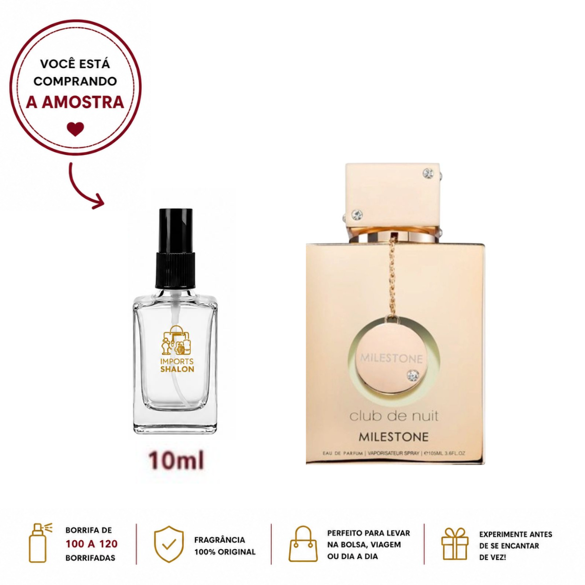 Club De Nuit Milestone 10ml Aroma Oceânico Marcante