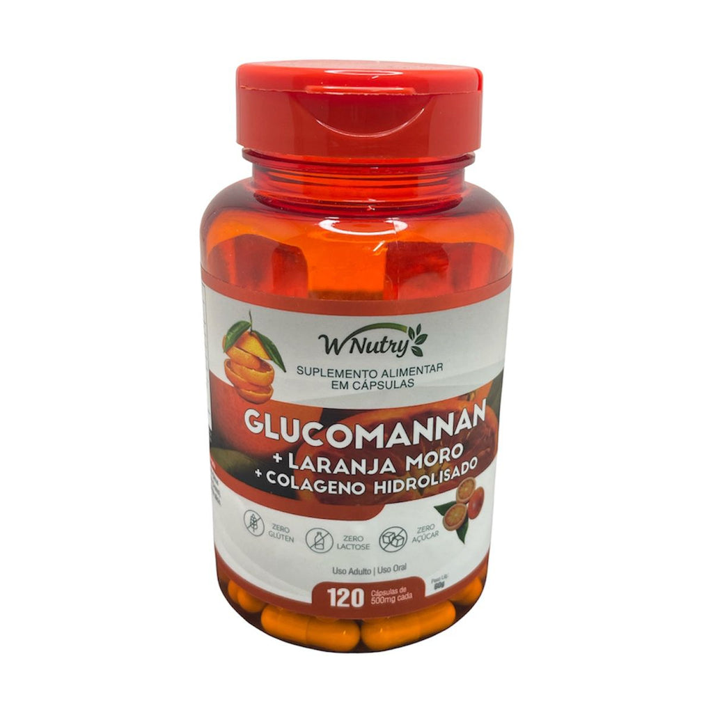 Suplemento Glucomannan + Laranja Moro E Colágeno Hidrolisado Fit