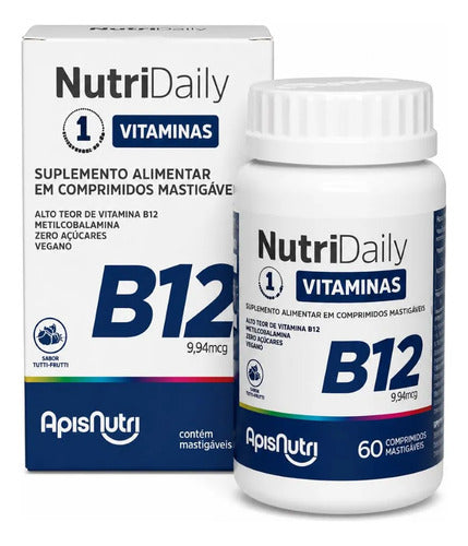 B12 Nutridaily Vitamina Energia Imunidade 60 Comprimidos