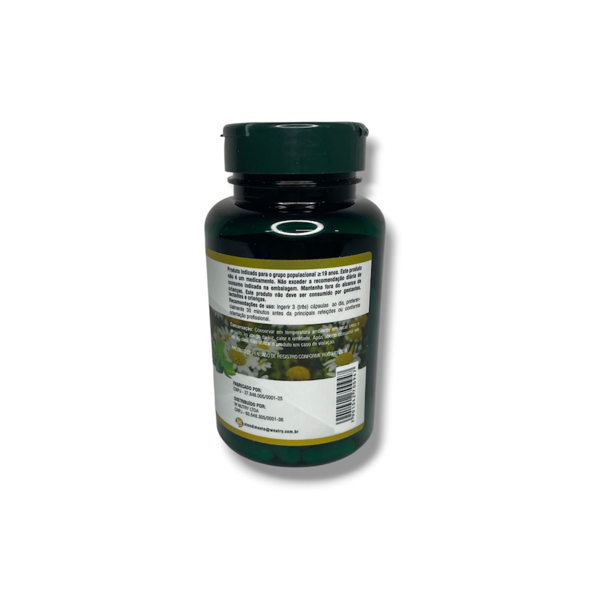 Suplemento Melissa Camomila Maracujá 120 Cápsulas Relaxamento Natural