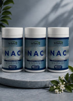3 Suplementos NAC Acetilcisteína 3x60 Cápsulas Antioxidante Pulmões