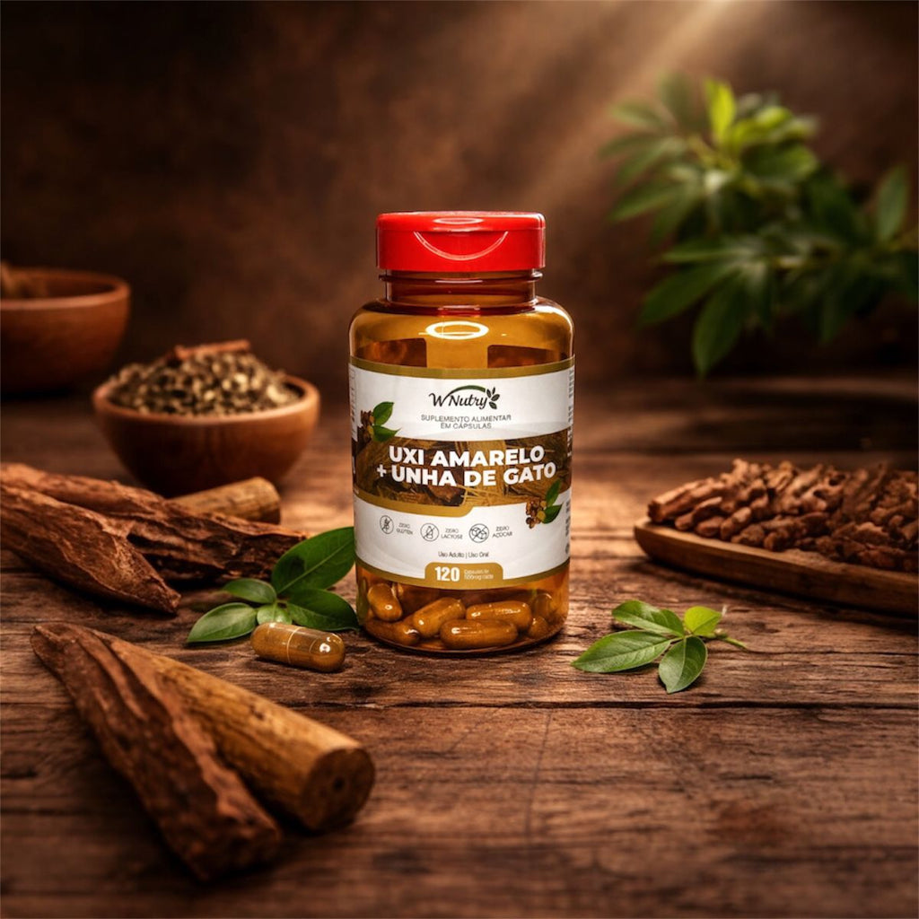 Uxi Amarelo + Unha de Gato Wnutry Poder Natural Forte