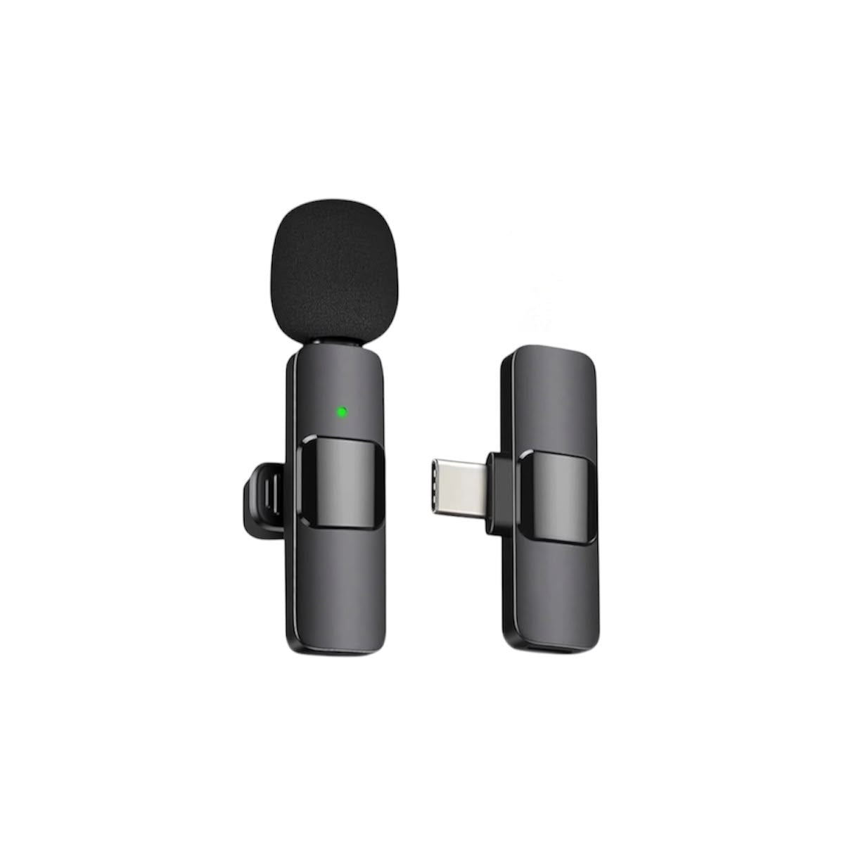 Microfone Lapela Sem Fio K8 USB Tipo C Para Gravações