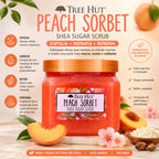 Esfoliante Corporal Tree Hut Peach Sorbet 510g Cuidado Premium