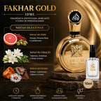 Mini Perfume Fakhar Gold 10ml Eau De Parfum Alta Fixação