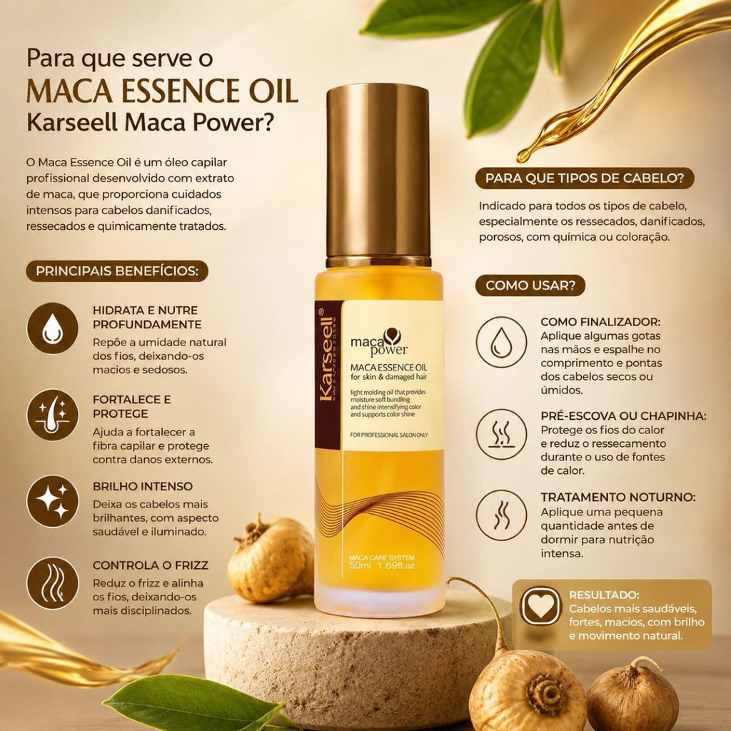 Óleo Capilar Karseell Maca Care System Reparação 50ml