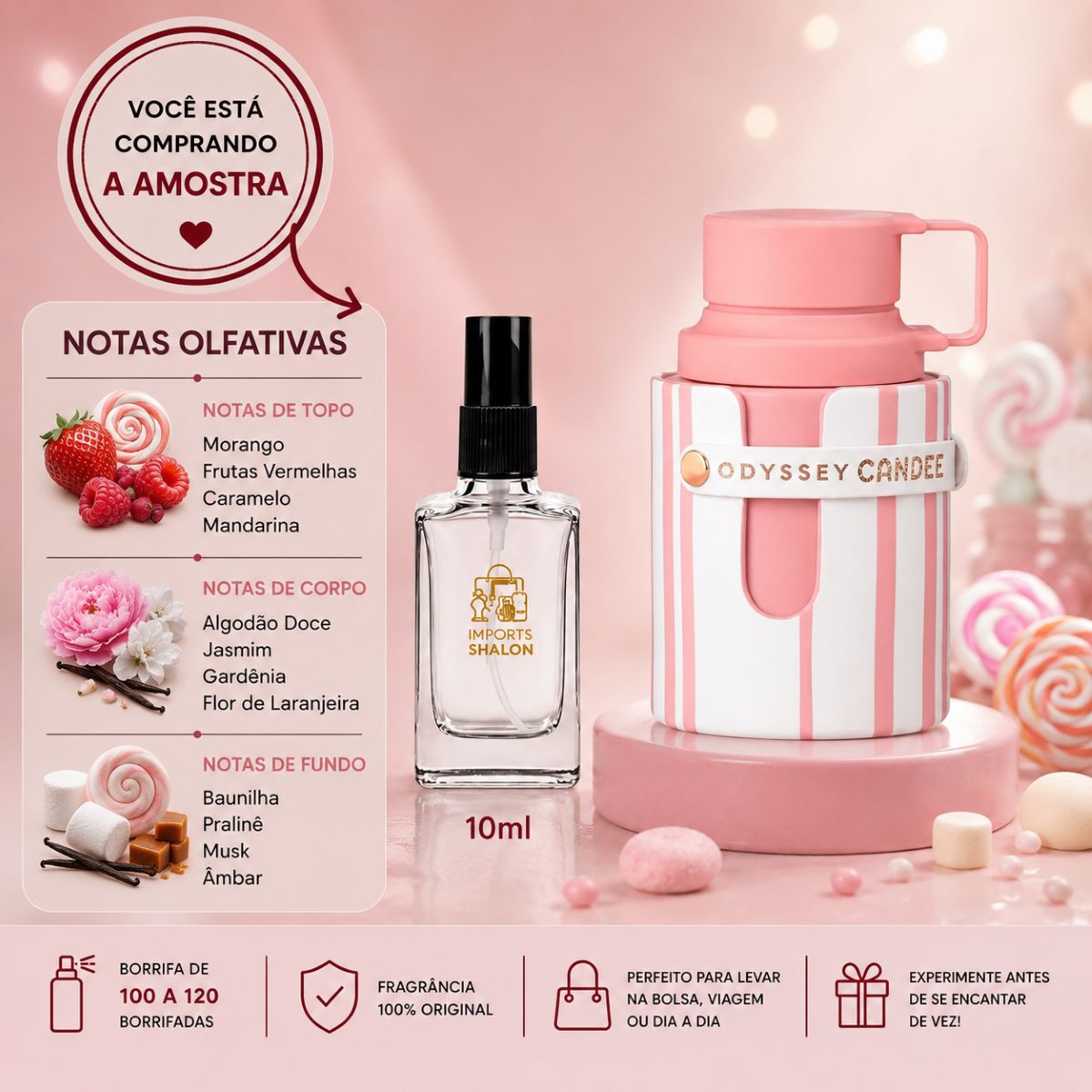 Odyssey Candee 10ml Doçura Marcante Que Encanta