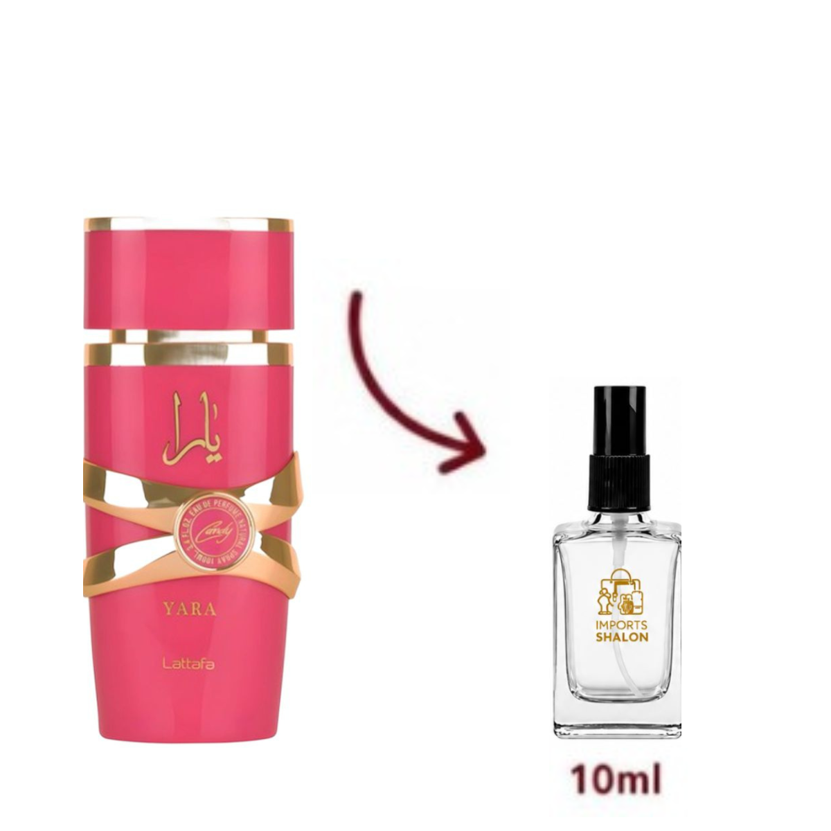 Yara Candy Lattafa 10ml Fragrância Exclusiva